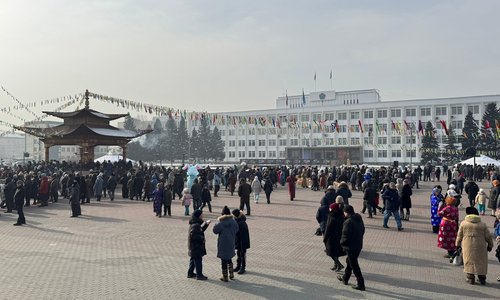 Торжественное закрытие Года защитника Отечества в Туве