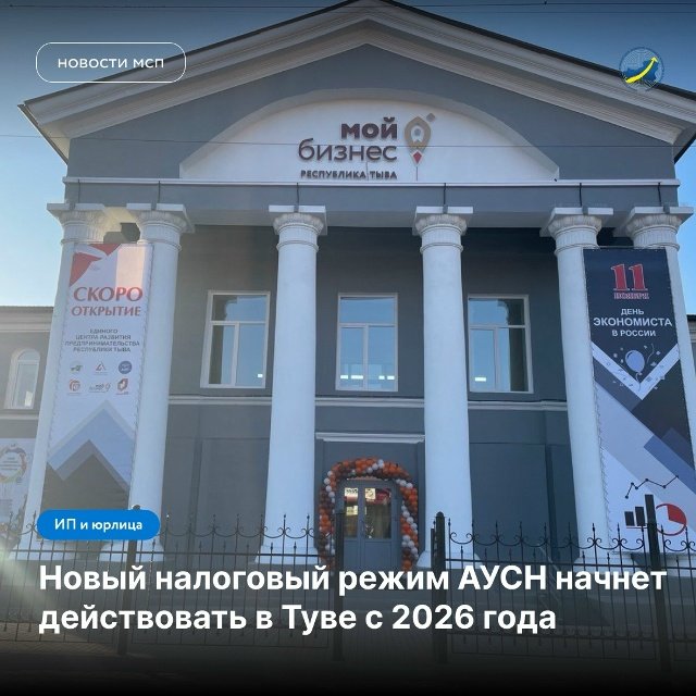 В Туве с 1 января 2026 года начнёт действовать новый налоговый режим — АУСН