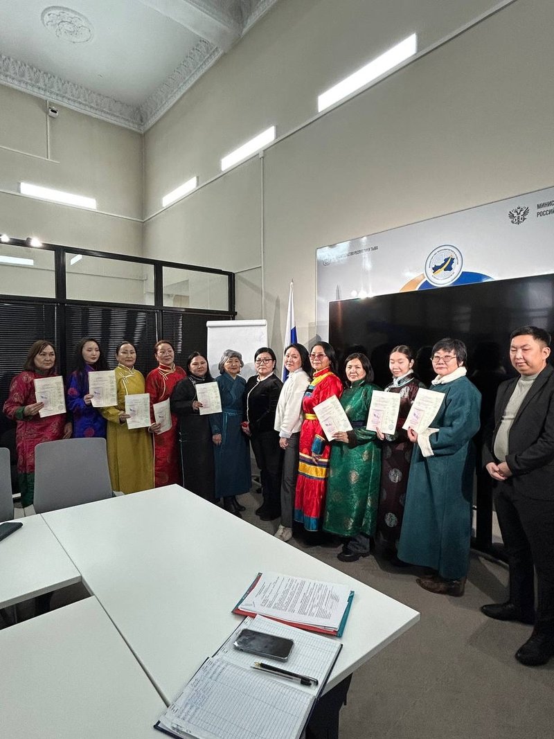 В Республике Тыва завершился очередной поток обучения по программе «Портной»